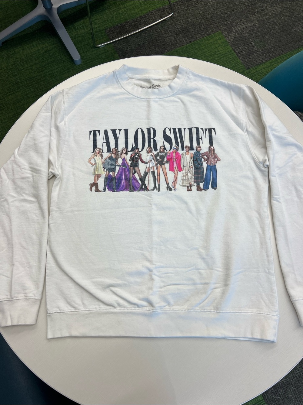 TAYLOR SWIFT midnights eras tour concert graphic crewneck long sleeve sweatshirt